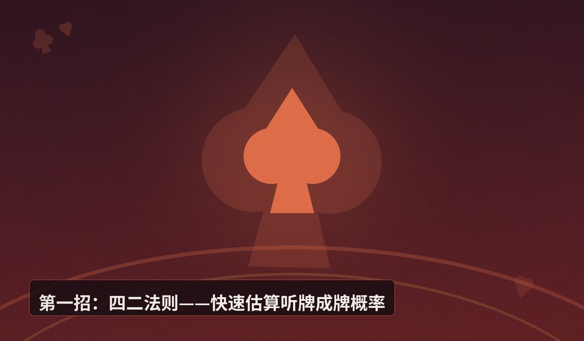 听牌概率计算两招 - 德州牛仔听牌概率计算两招:简单实用,让决策更稳