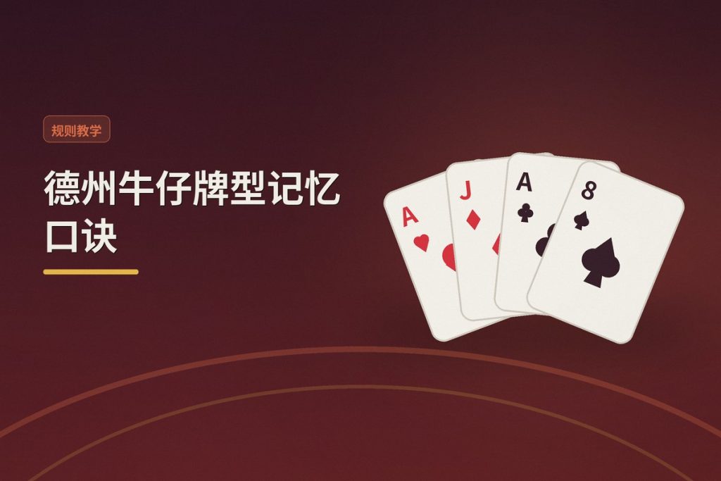 德州牛仔牌型记忆口诀：新手也能快速记住牌型大小