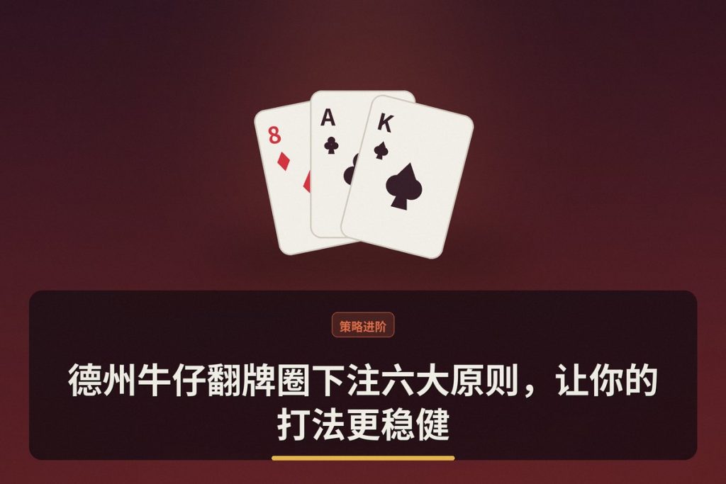 德州牛仔翻牌圈下注六大原则，让你的打法更稳健