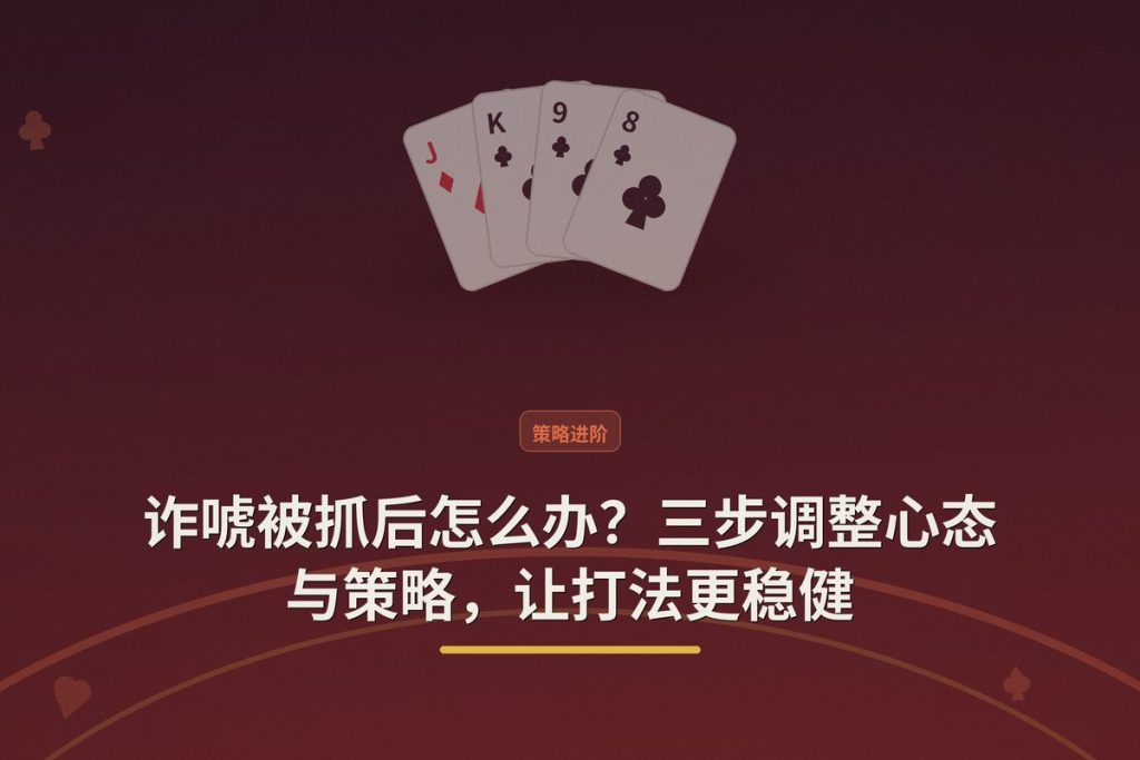 诈唬被抓后怎么办？三步调整心态与策略，让打法更稳健